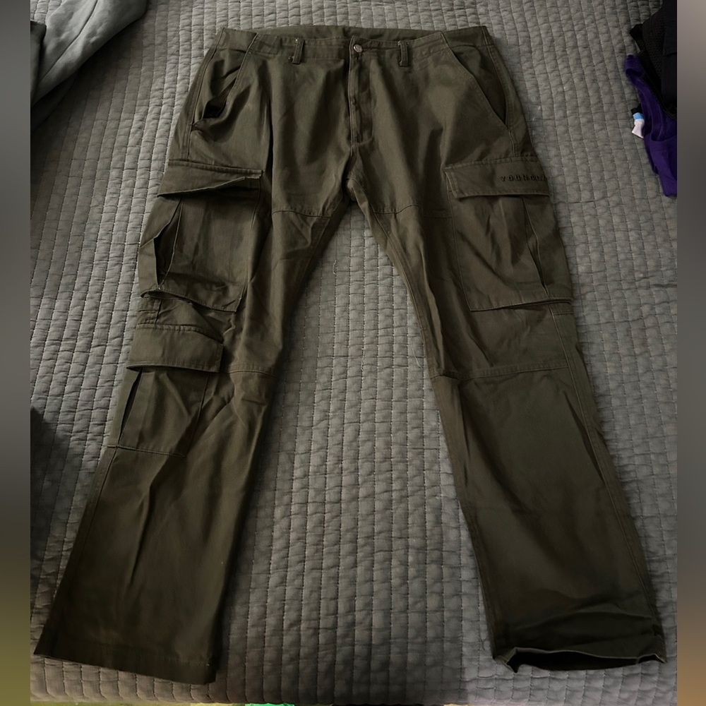 Men's YoungLA Olive Cargo Pants